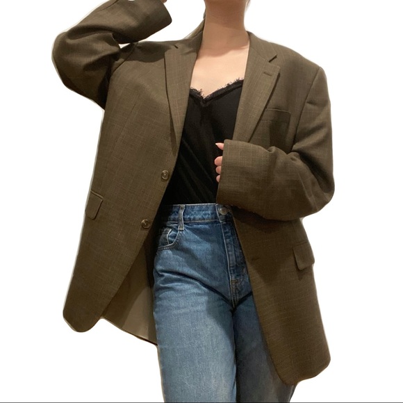 VINTAGE LAUREN RALPH LAUREN WOOL SUIT JACKET BLAZER - Picture 3 of 5